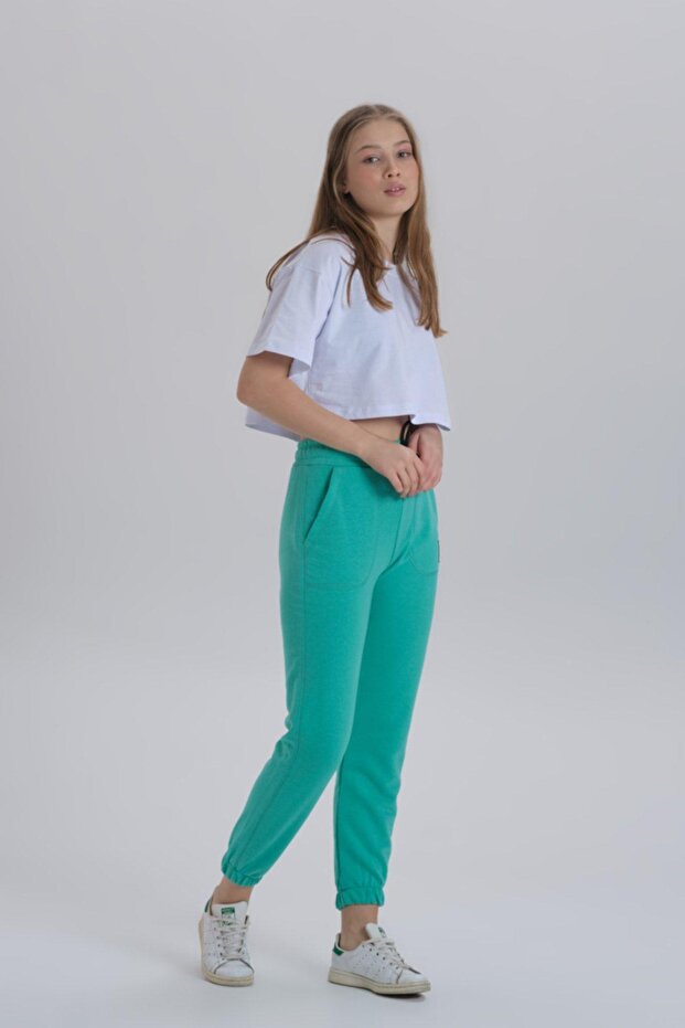 بنطال رياضي أساسي بأرجل مضلعة - 6