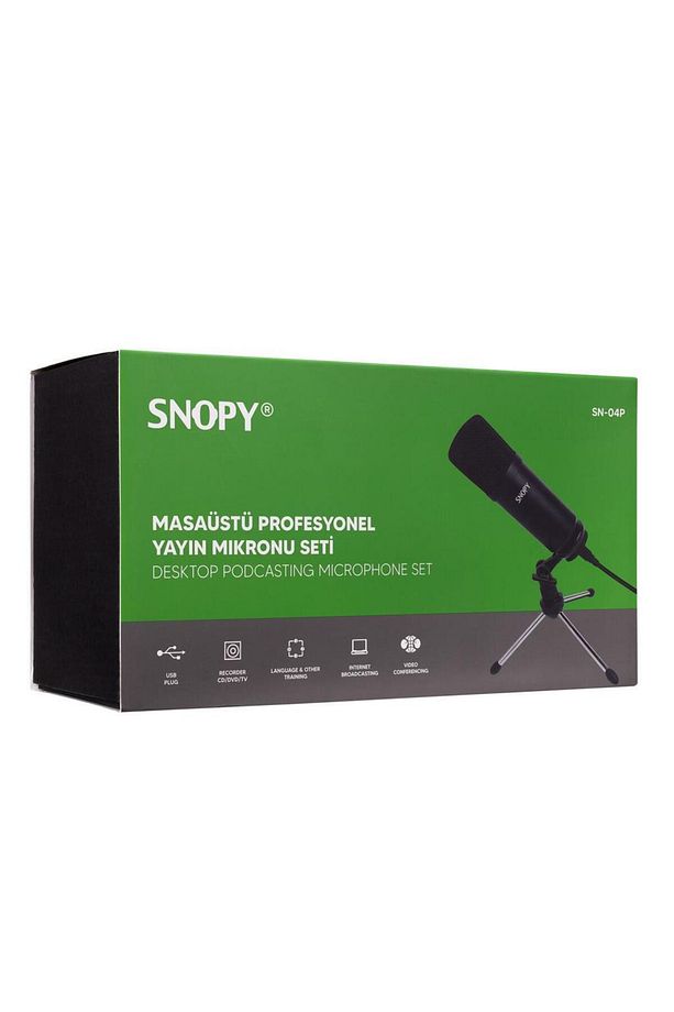 SN-04P, Siyah, Çok Amaçlı, Profesyonel, USB, Masaüstü, Mikrofon Kit - 7