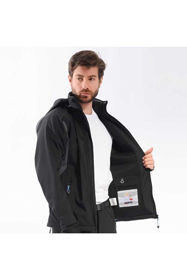 Eagle Softshell Ceket-siyah-mavi - 2