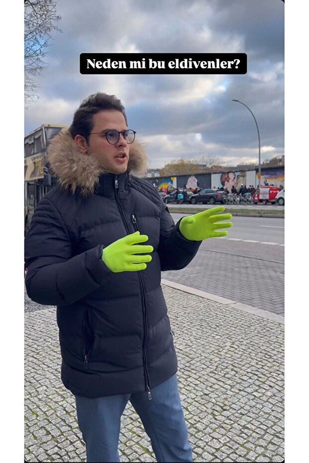 CIRTLAK YEŞİL ELDİVEN - 1