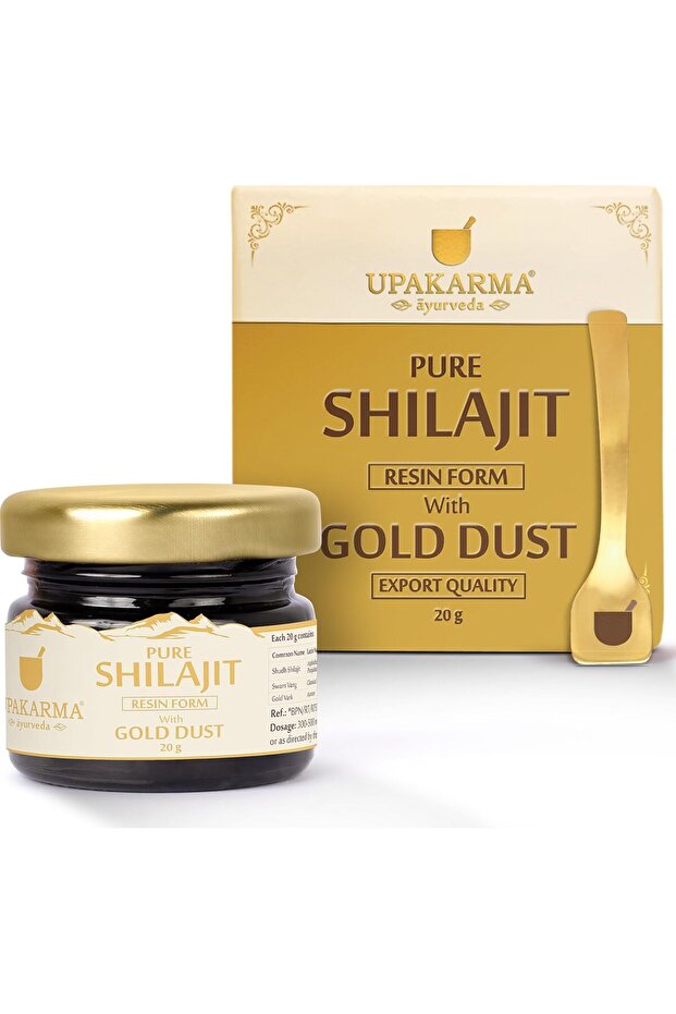 Premium Ayurvedic Pure and Natural Shilajit Gold Resin 20g