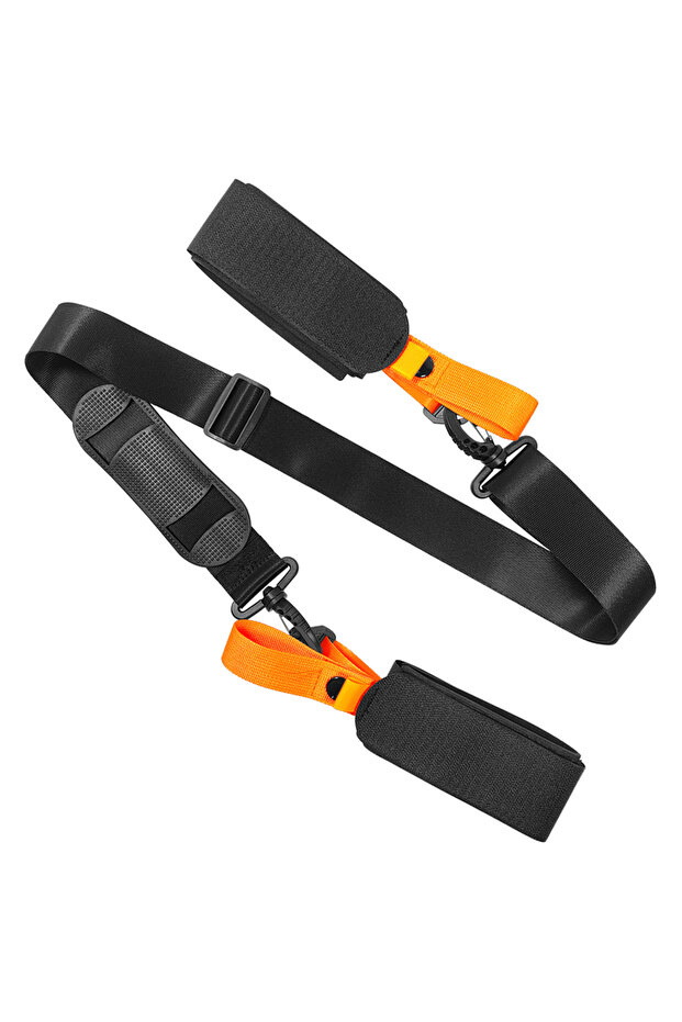 1pc Ski Pole Carrying Strap Nylon Adjustable Ski Pole Shoulder Strap Skiboard Fixed Strap with Ant-S