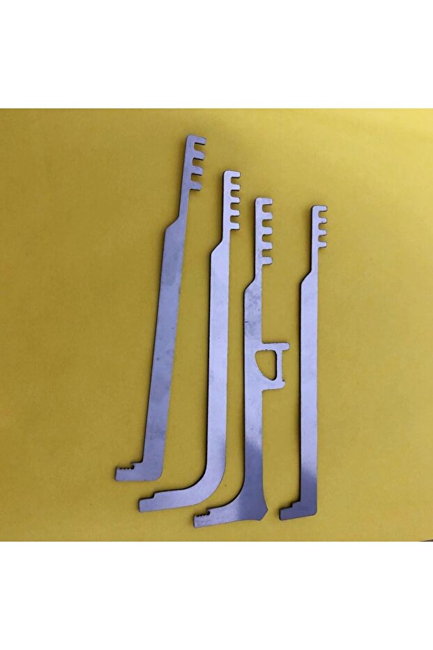 4pcs Stainless Steel Comb tools Metal Teeth Lock repair Set For Firefighting Durable Pocket Size ...