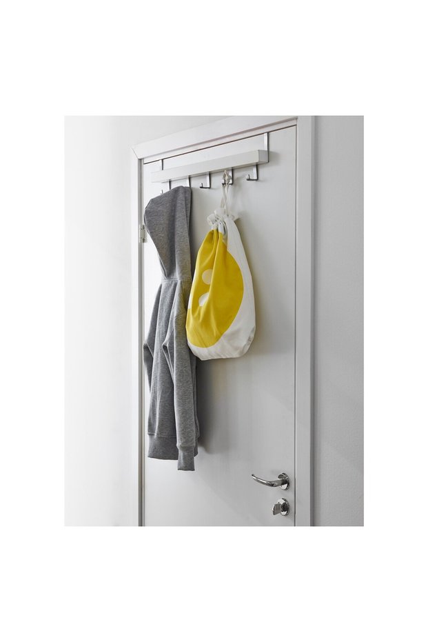 60Xx4Xx8 cm Hanger White Color Can Be Mounted on the Wall or Attached to the Top Edge of the Door