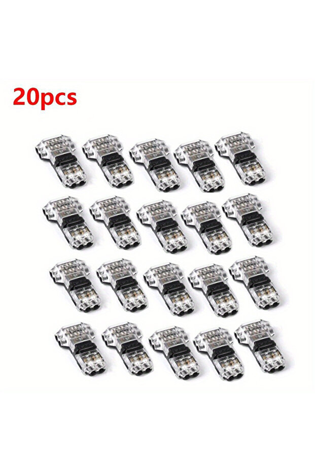 20pcs 5/10/20PCS Wire Cable Snap In T2 Connector No-solder No-peel Quick Terminal Connections Joiner