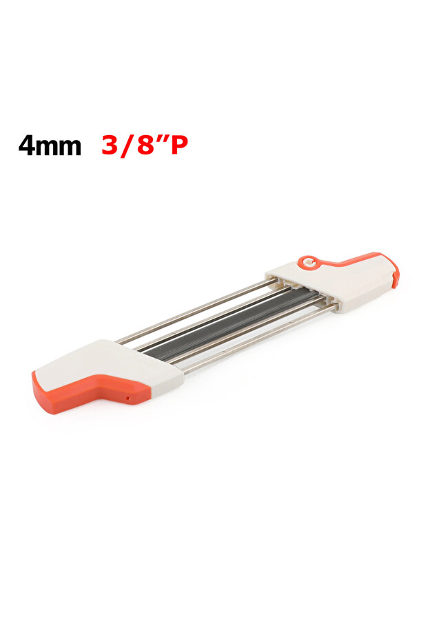 4.0MM Areyourshop 4mm / 4.8mm / 5.2mm / 5.5mm 2 في 1 مجموعة مبرد سلسلة المنشار السهلة ومبراة حجر الشحذ