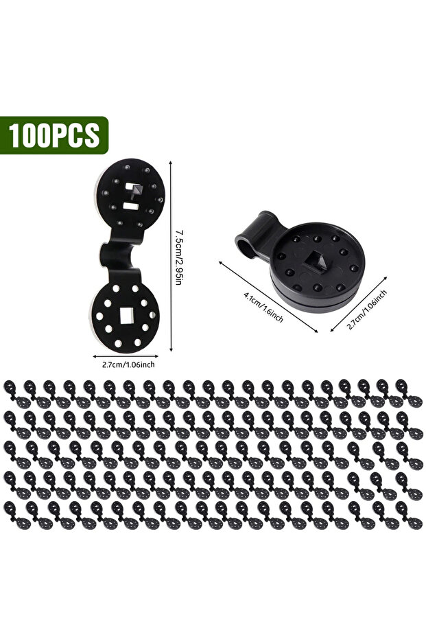 100pcs 10/20/50100pcs Awning Plastic Clips Outdoor Shade Cloth Net Clip Camping Garden Tool Building