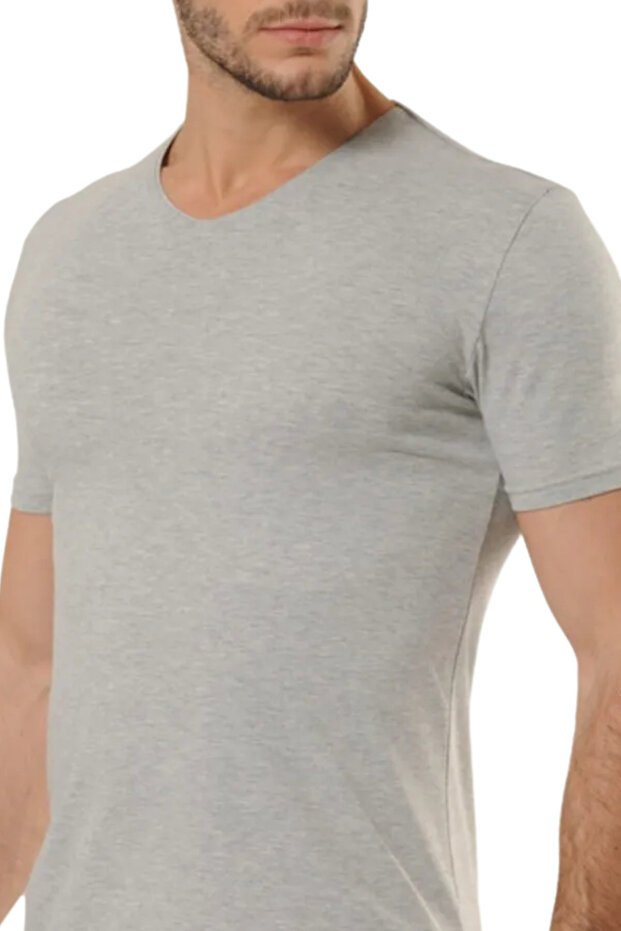 Soft Textured Cotton V-Neck Men's Undershirt - Modern and Convenient - 8