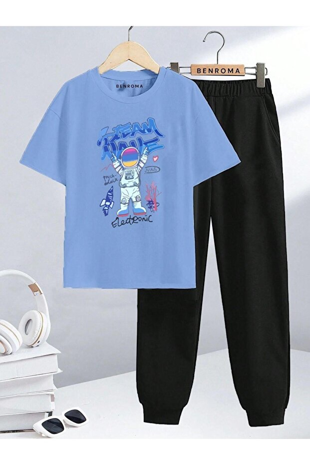 Character Printed Children's Tracksuit Set