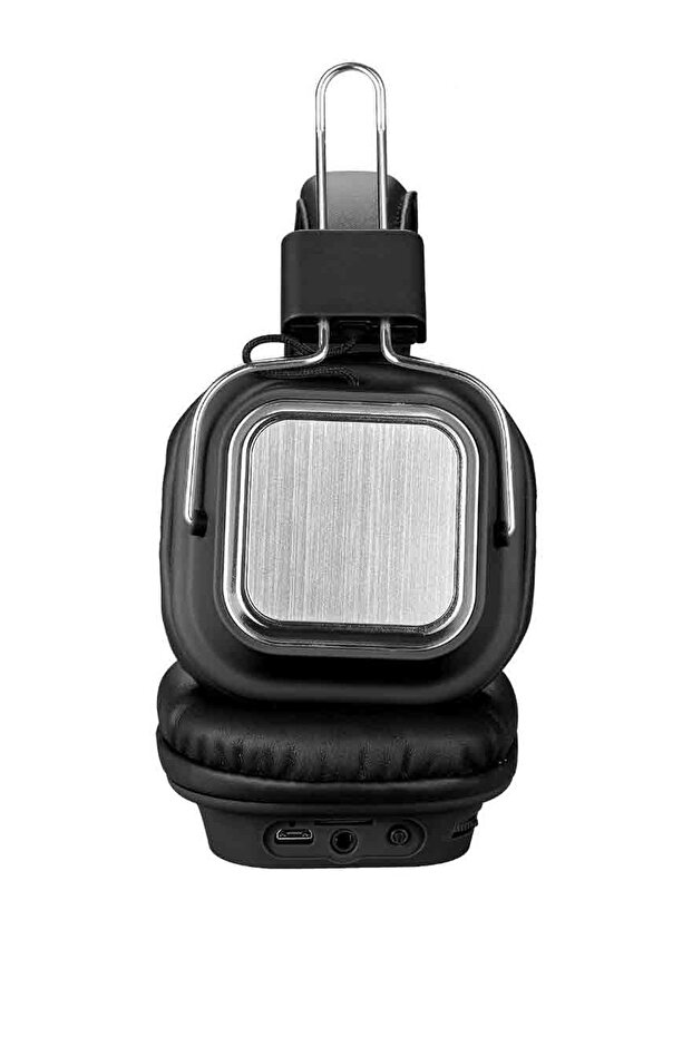 Mikrofonlu Bluetooth 5.0 Kablosuz Kulak Üstü Kulaklık Gürültü Engelleme Özelliği Siyah Renk - 3