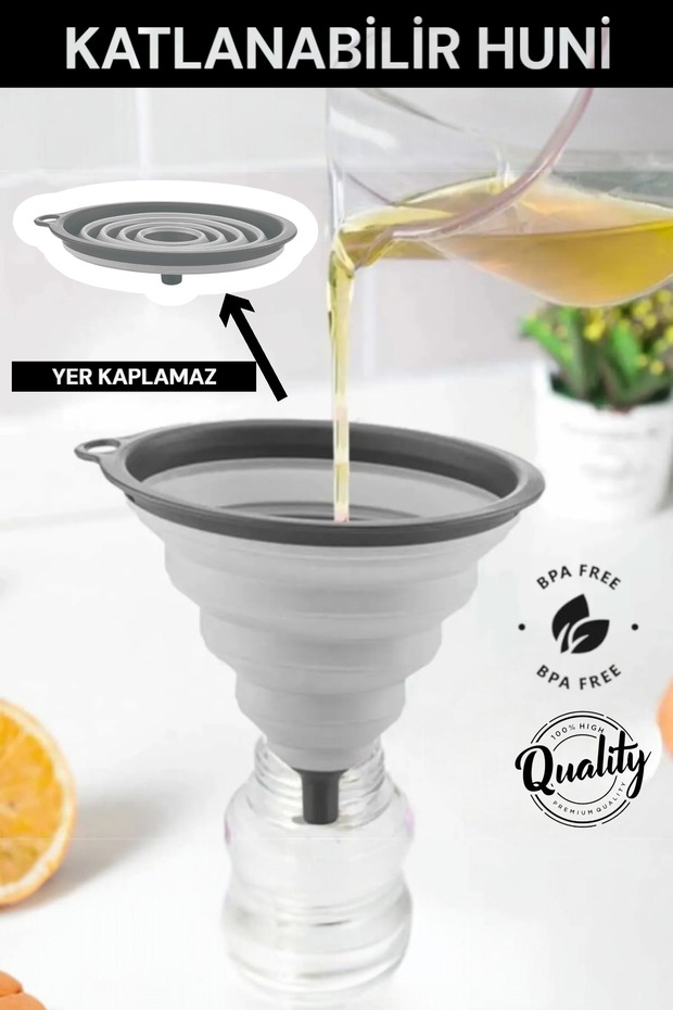Foldable Silicone Funnel - Bpa Free L-00630-2
