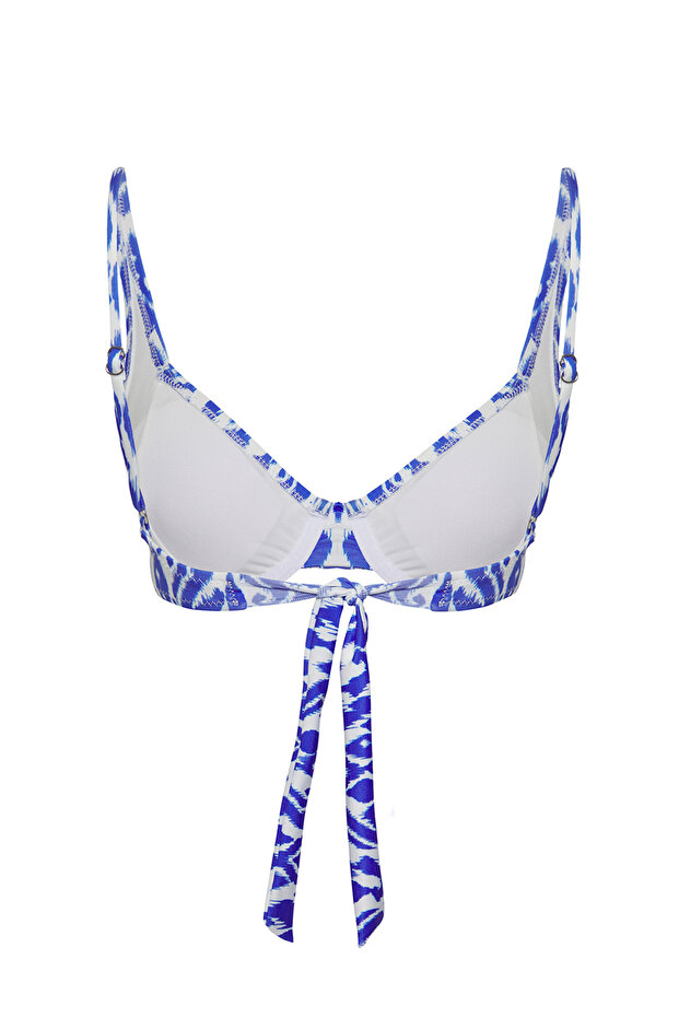 Etnik Desenli Balconette Kaplı Bikini Üstü TBESS24BU00121 - 6