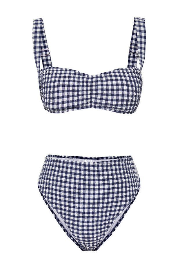 Pötikare Desenli Bralette Dokulu Regular Pretty Bikini Takımı TBESS25BT00036 - 6