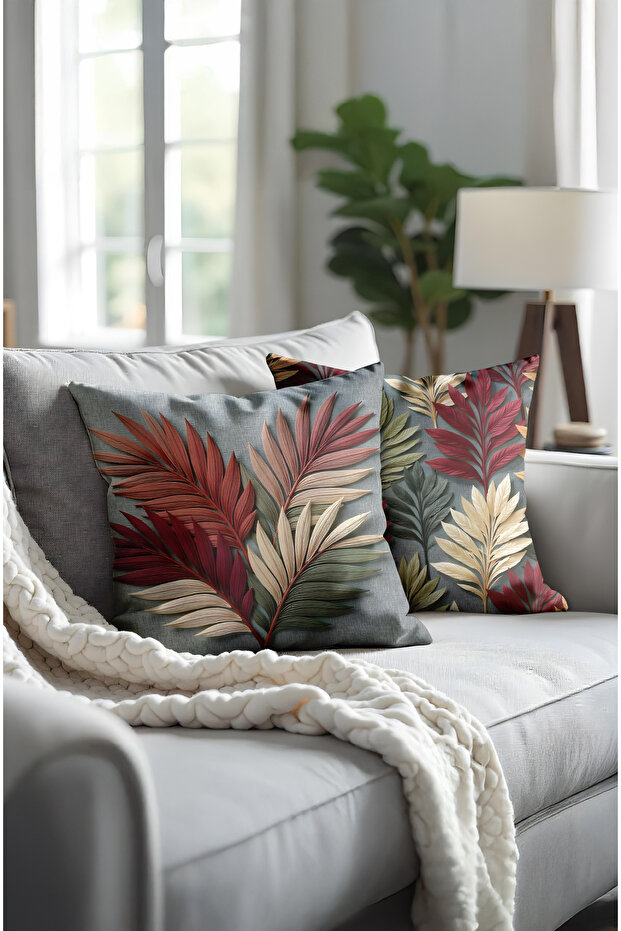 Throw Pillow Cover Digital Printed Double-Sided Printed Hidden Zipper Decorative Throw Pillow Cover Set of 2