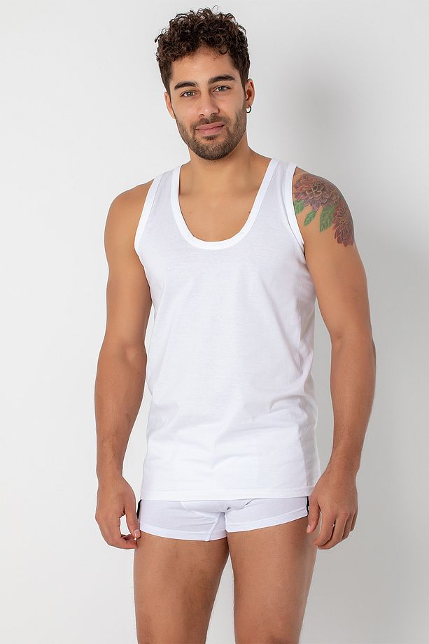 %100 Pamuk Comfort Erkek Atlet - 5