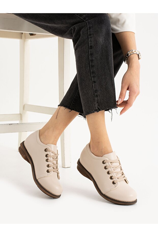 Blaze Cream Orthopedic Sole Women's Shoes