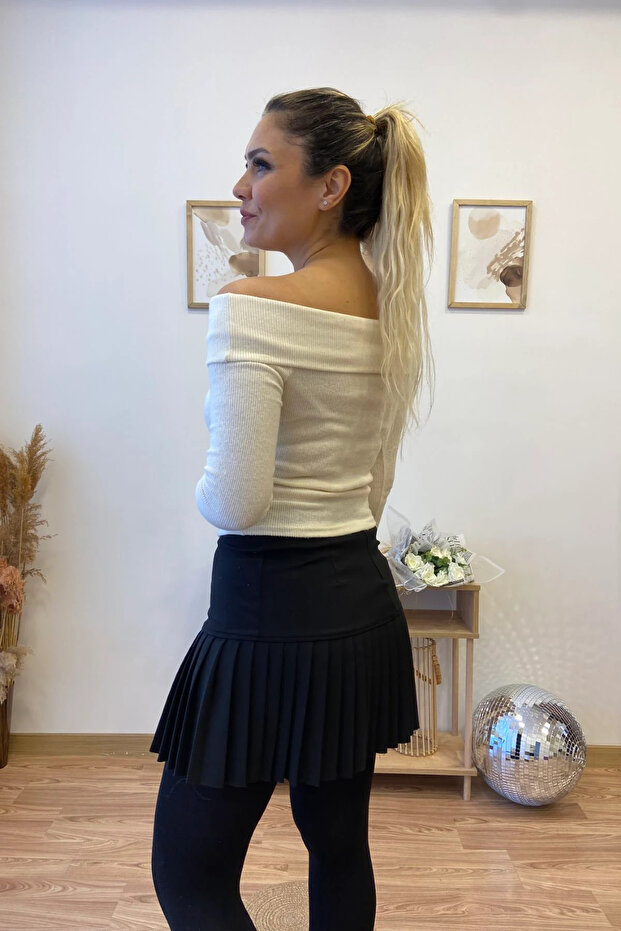 Madonna Yakalı Basic Bluz - 5