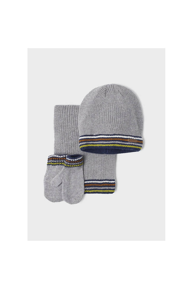 bebek atkı bere ve eldiven seti - 1