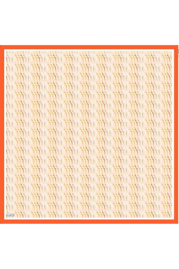 Soft Salmon Patterned Scarf 6086-09