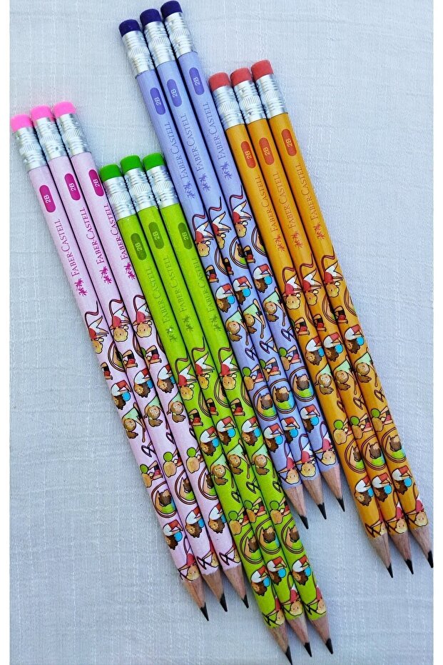 Faber Castell Jimnastik Silgili Kurşun Kalem 12'li