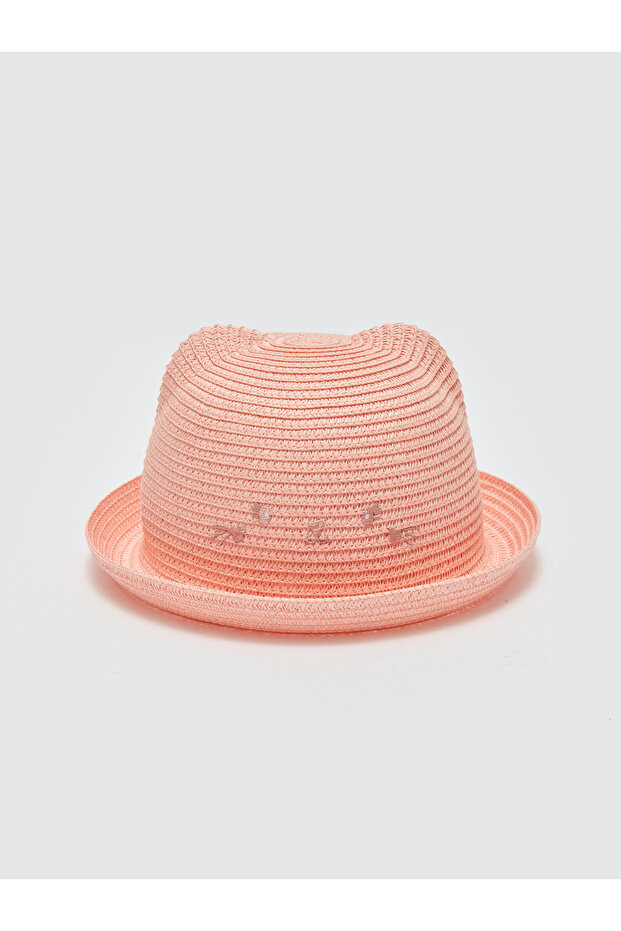 Embroidered Baby Girl Fedora Hat