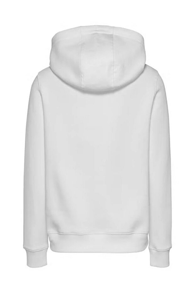 Kadın Logolu Örme Kapüşonlu Sweatshirt - 2