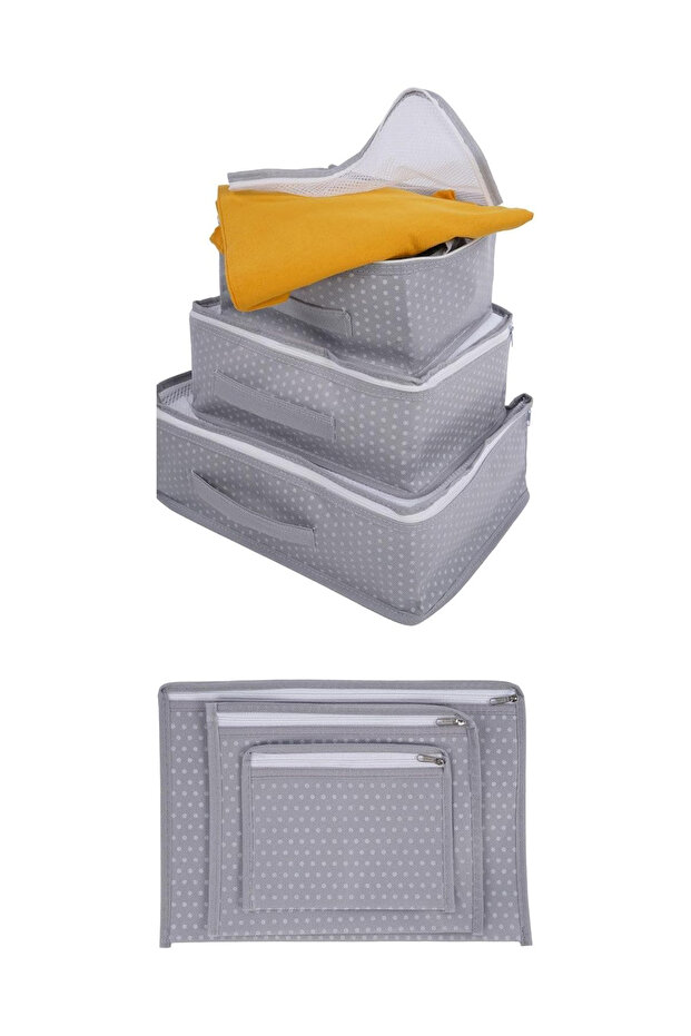 6 Adet Fileli Valiz Düzenleyici Set - 5