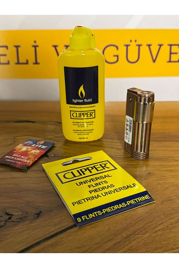 Muhtar Çakmağı  ve YArdımcı ÇAkmak Seti ( Fitil,Benzin 80 ml Teneke ve Çakmaktaşı) - 3