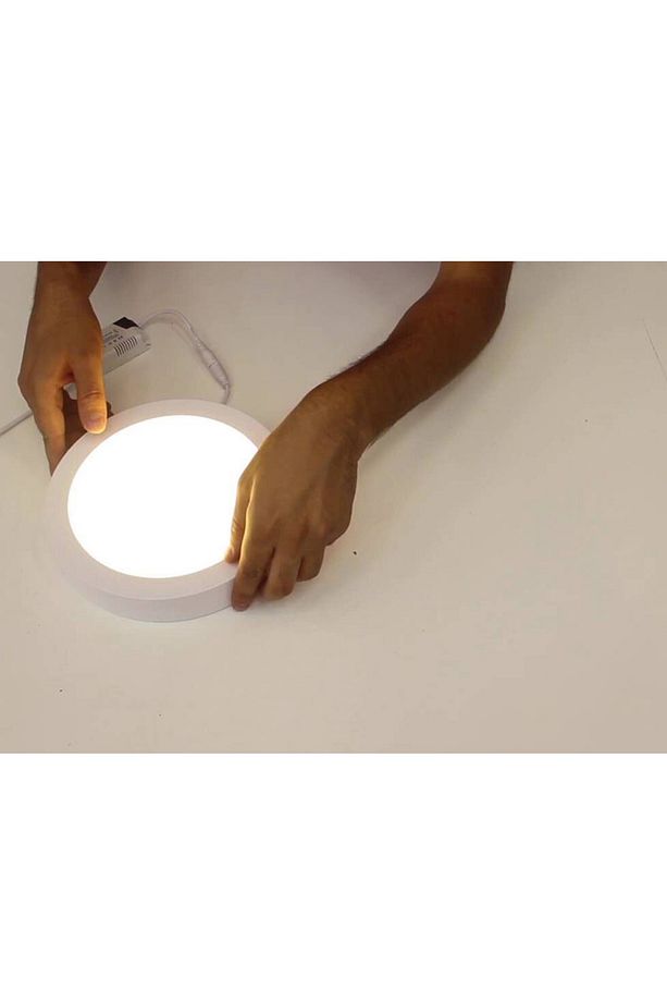 Ap03-01200 12w Yuvarlak Sıva Üstü Led Panel 3000k Günışığı - 4