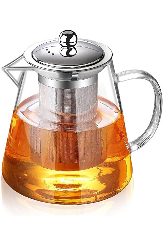 Glass Teapot with Infuser Tea Pot 32oz/43oz Tea Kettle Stovetop Safe Blooming and Loose Leaf Tea Mak