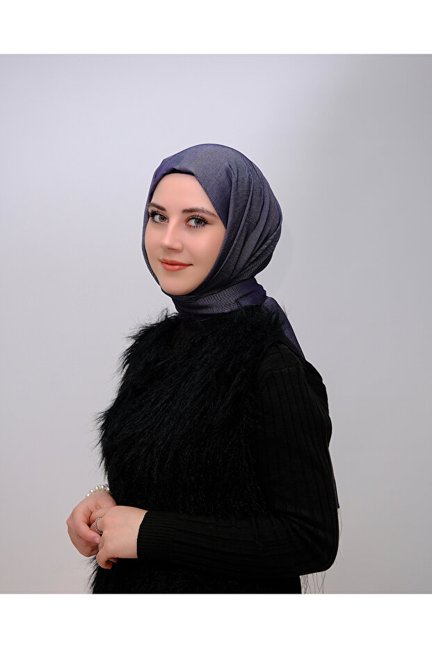 İPEKSİ ŞAL -LACİVERT - 1