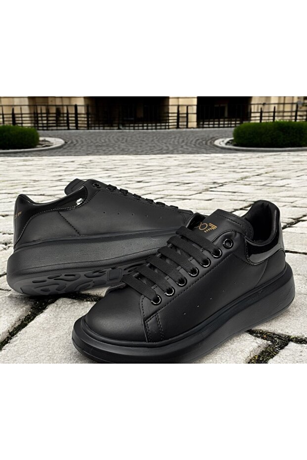 Yüksek Taban Bağcıklı Sneaker Günlük Ayakkabı - 4