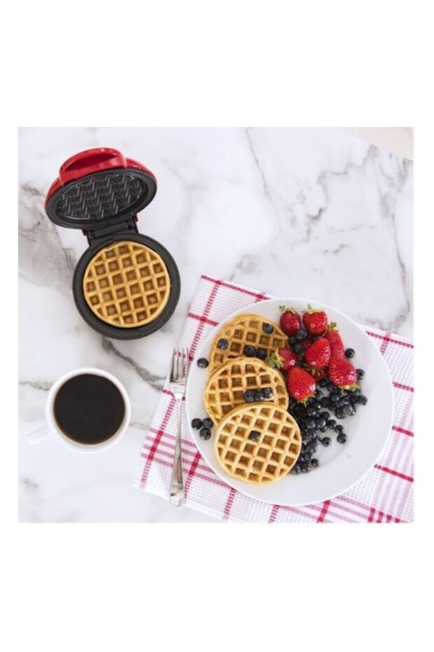 Mini Waffle Makinesi, Yapışmaz Yüzey, Eşit Isıtma - 3
