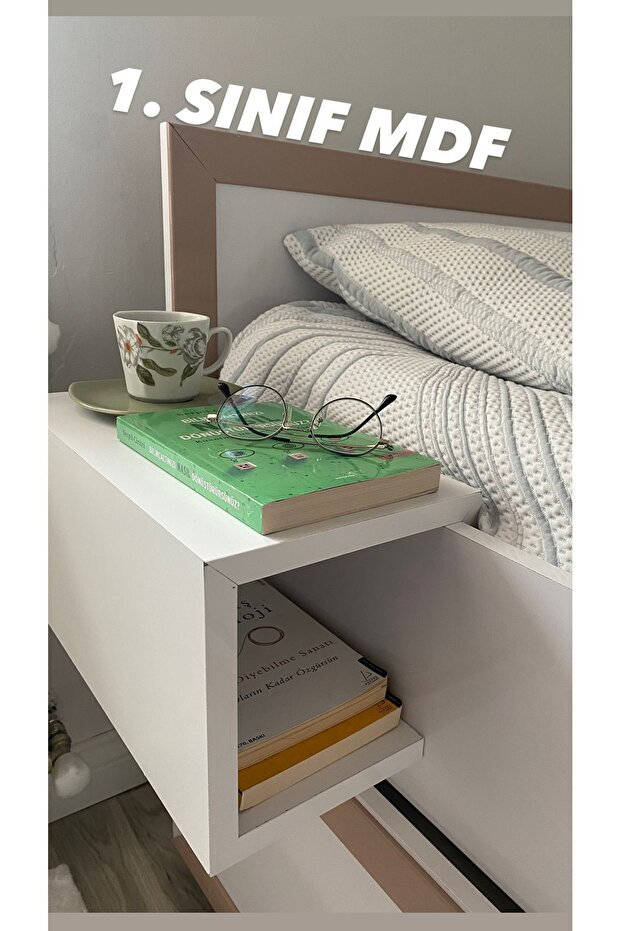 Beyaz Uçan Komodin Raf - 1