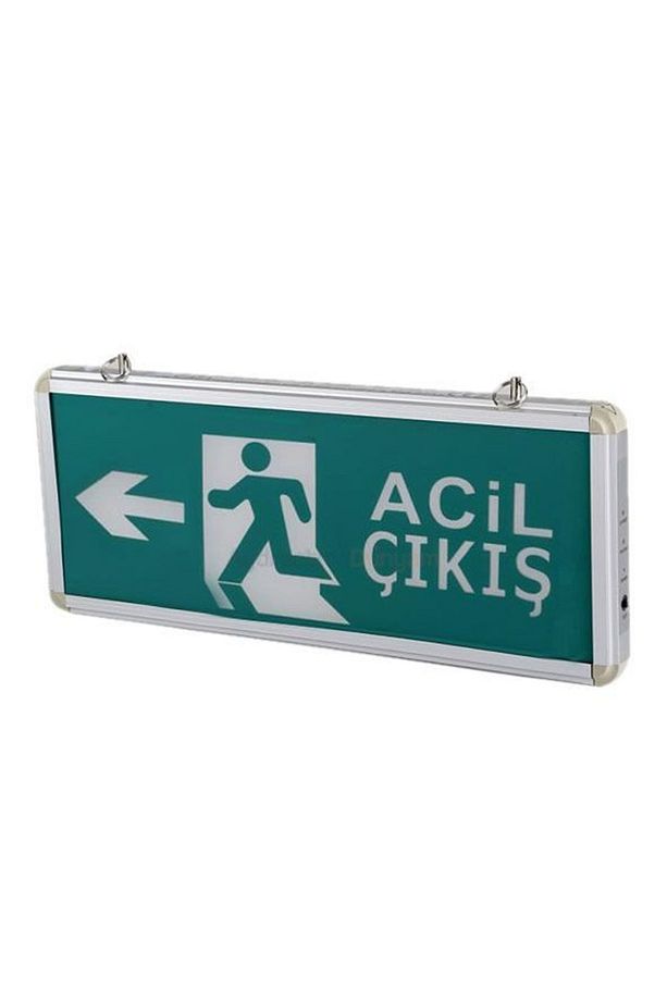 Ct-9167 3w Exit Çıkış Levhası Ledli Aşağı 3 Saat Şarjlı - 1