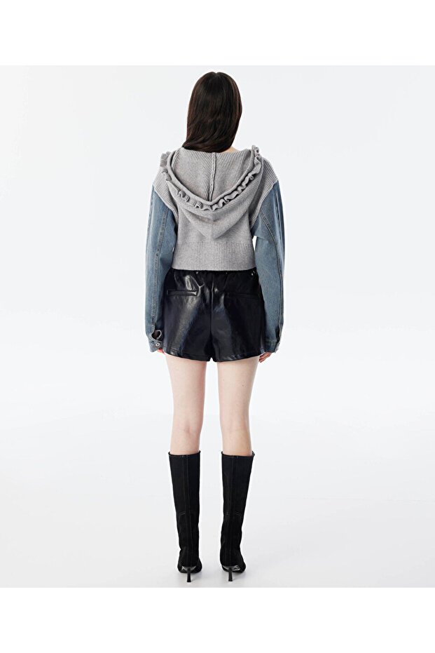 DENİM MIX TRİKO HIRKA - 6