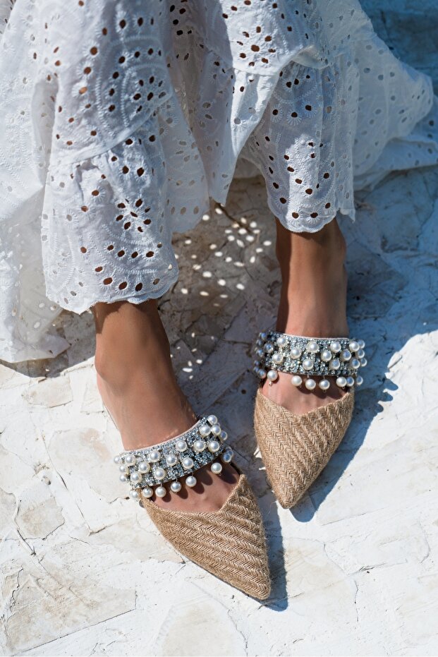 Fomax Straw Pearl női papucs - 4