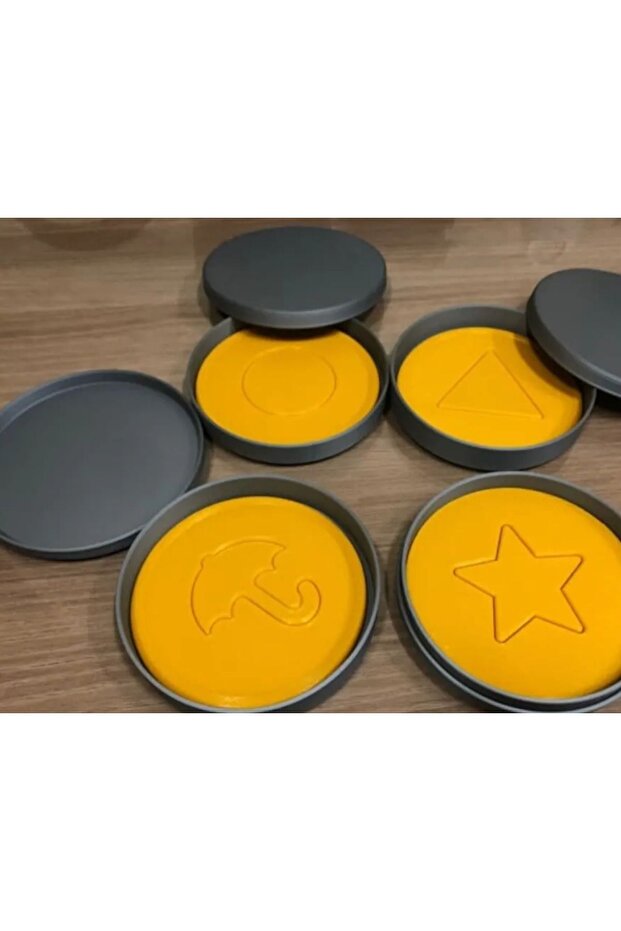 Squid Game Cookie and Confectionery Mold Set - Sugar Plastic Mold Plastic