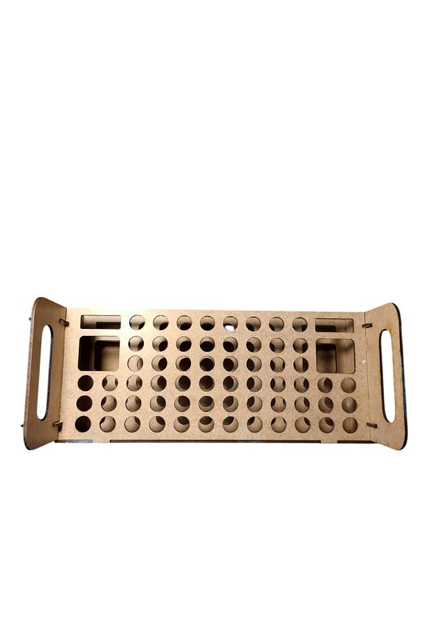Resim Fırça Standı, Fırçalık, 72 Adet Fırça Tutucu,(DEMONTE) (40X13X20 CM) - 4