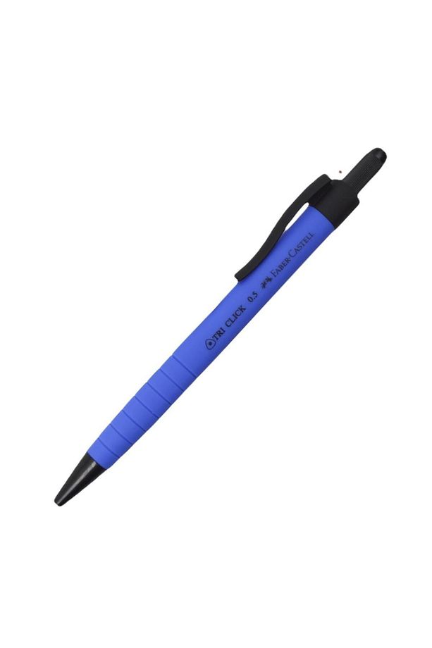 Faber-Castell Tri Click Kauçuk Kaplama Versatil Uçlu Kalem 0.5 Mavi 17187 - 1