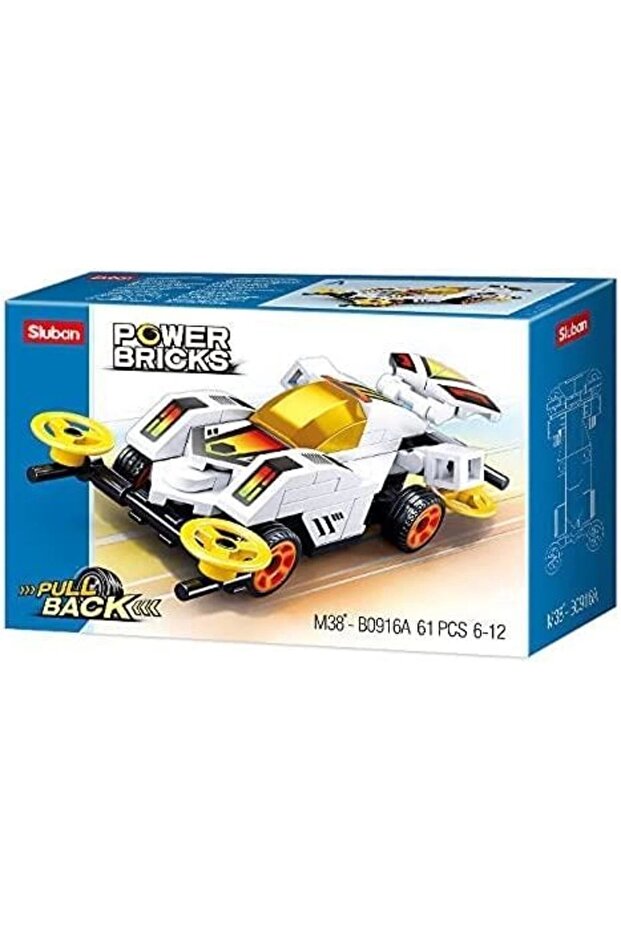 Yapı Oyuncak 061 Parça Power Bricks Yarış Aracı - 1
