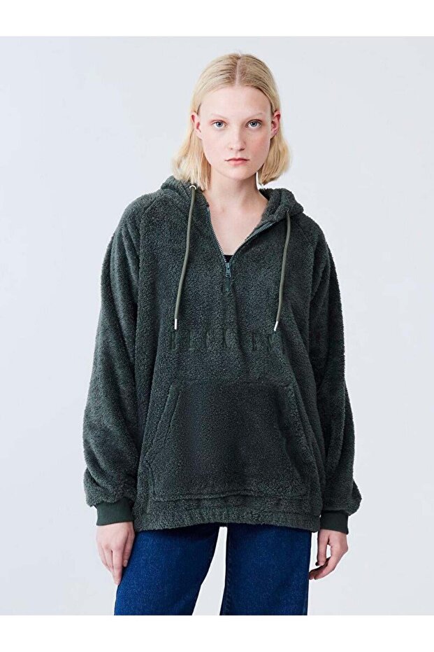 SERONO Peluş Kadın Sweatshırt - 2