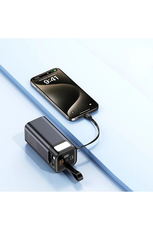 20.000mAh  Hızlı şarj  Powerbank 65W Çift Çıkışlı (USB & Type-C), LED Ekranlı, Powerbank - 5