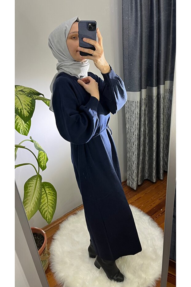 UZUN TRİKO ELBİSE - 3