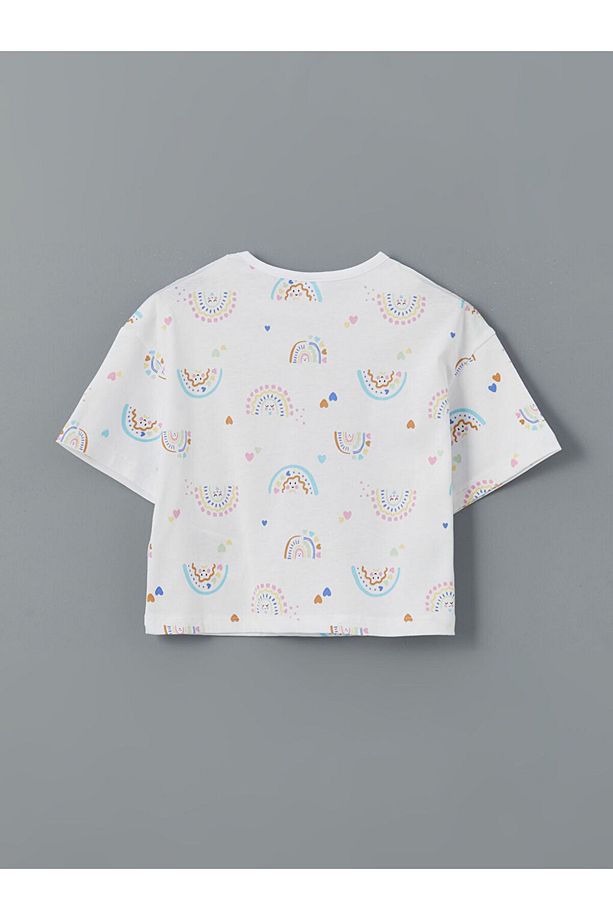 LCW Kids Bisiklet Yaka Kız Çocuk Şortlu Pijama Takımı - 3