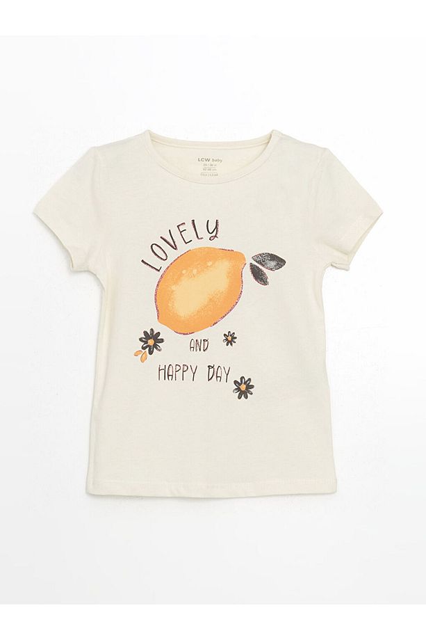 LCW baby Bisiklet Yaka Kız Bebek Şortlu Pijama Takım 2'li - 2