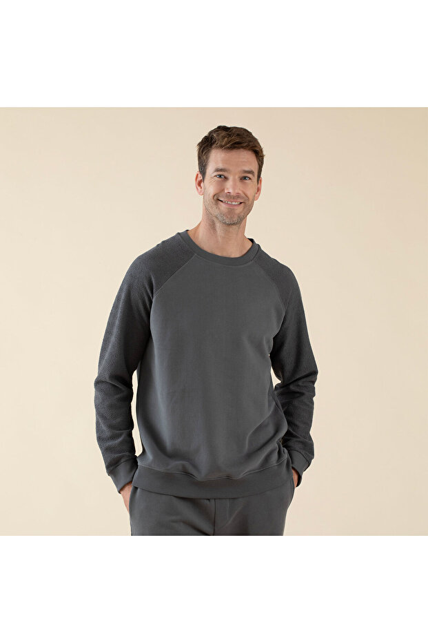 Naphte Erkek Sweatshirt Antrasit - 1