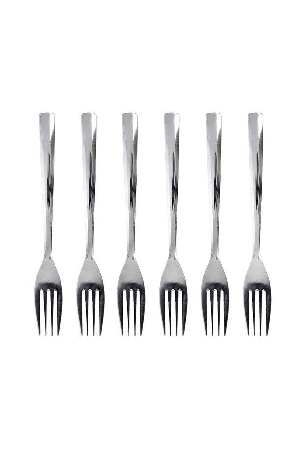 6Pcs Stainless Steel Table Fork Chrome Finish RF10069