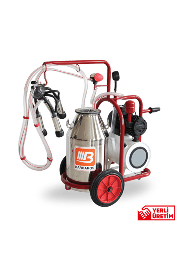 Muratti Tek Süt Sağım Krom Güğüm Yağlı 40LT Hava Depolu - 1