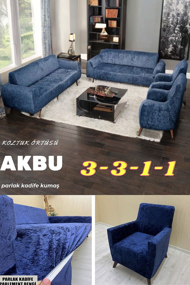 Kadife Koltuk Örtüsü | Lastikli Kanepe Örtüsü | Lastikli Koltuk Örtüsü | Koltuk Kılıfı 3311 - 1